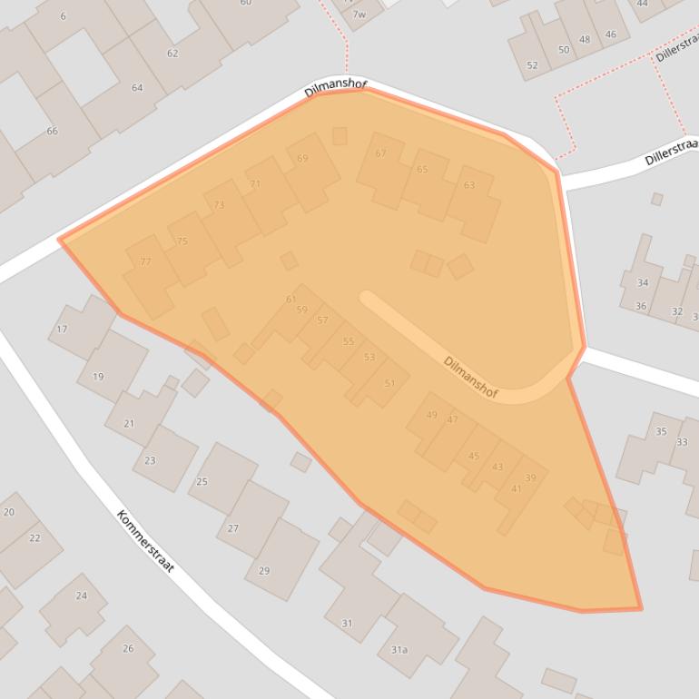 Kaart van postcodegebied 5712XL.