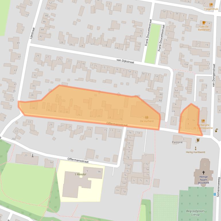 Kaart van postcodegebied 5715AN.