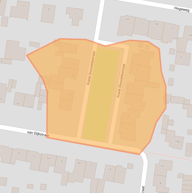 Kaart van postcodegebied 5715AS.