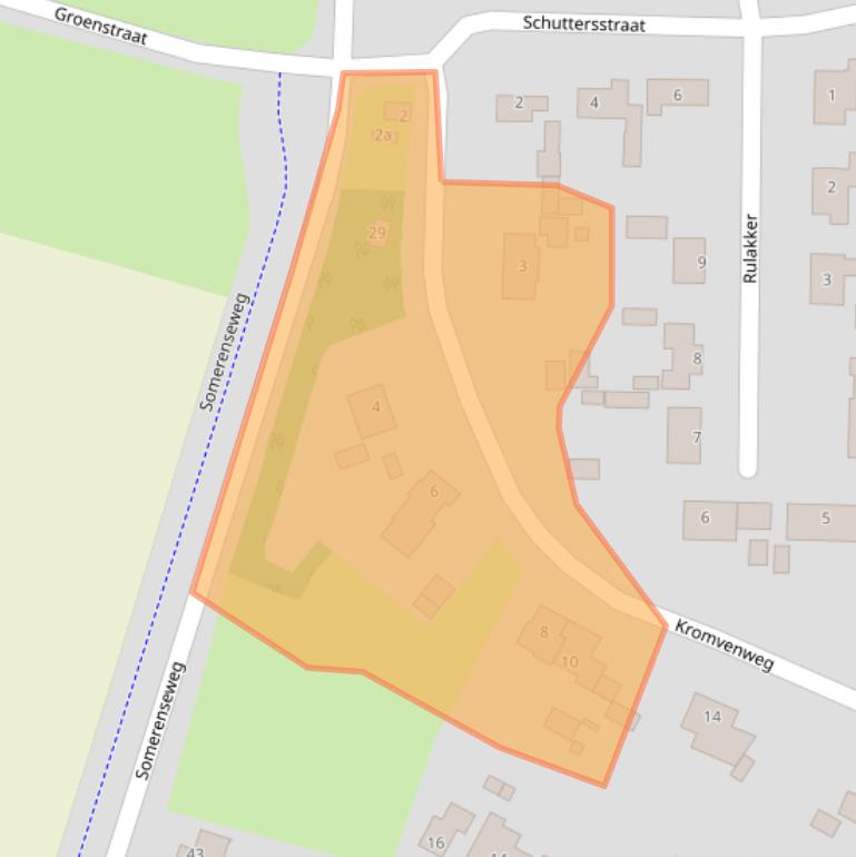 Kaart van postcodegebied 5715BG.