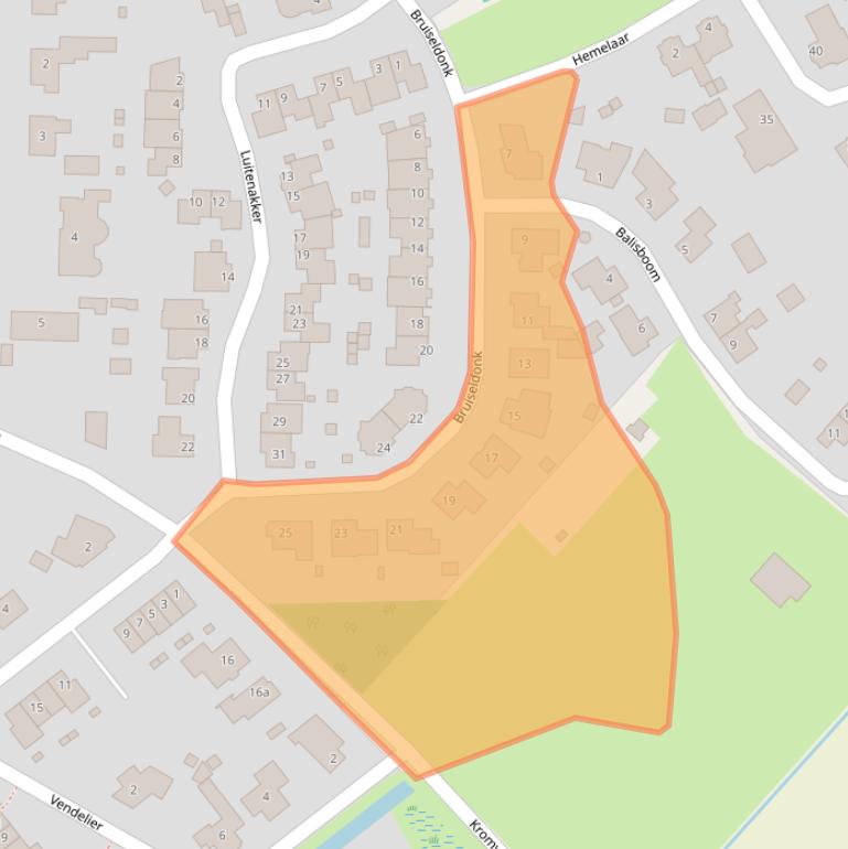 Kaart van postcodegebied 5715BT.