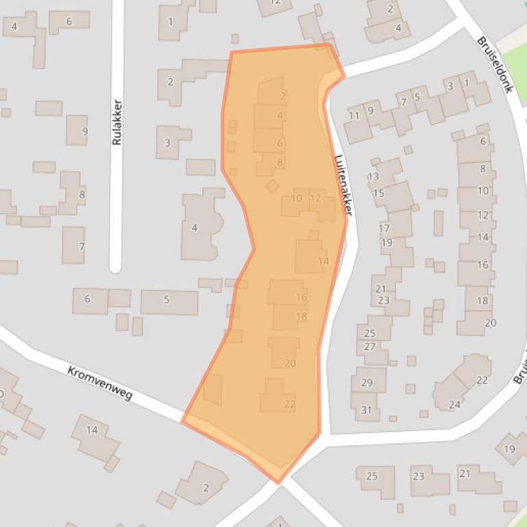 Kaart van postcodegebied 5715BX.