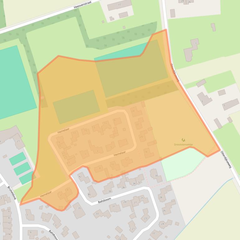 Kaart van postcodegebied 5715CD.