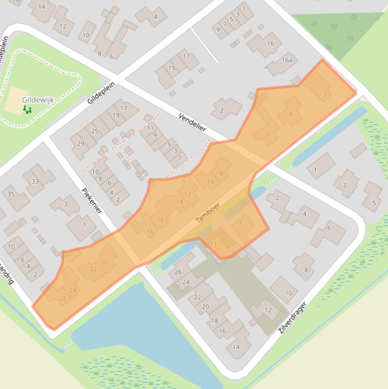 Kaart van postcodegebied 5715CG.