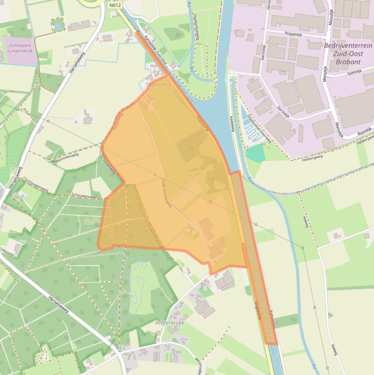 Kaart van postcodegebied 5715PH.