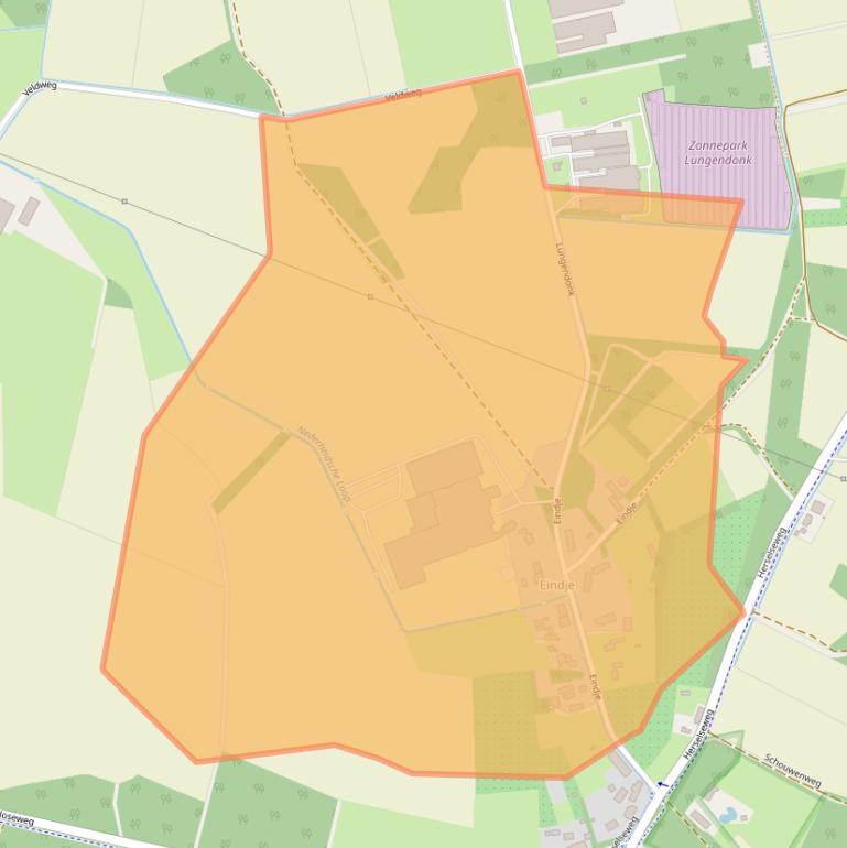 Kaart van postcodegebied 5715PK.