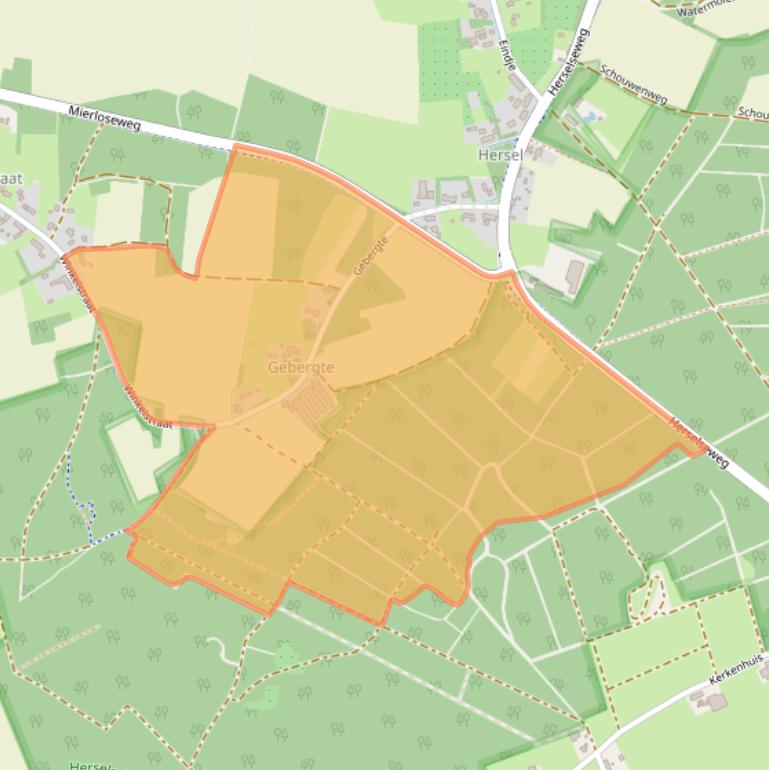 Kaart van postcodegebied 5715PM.