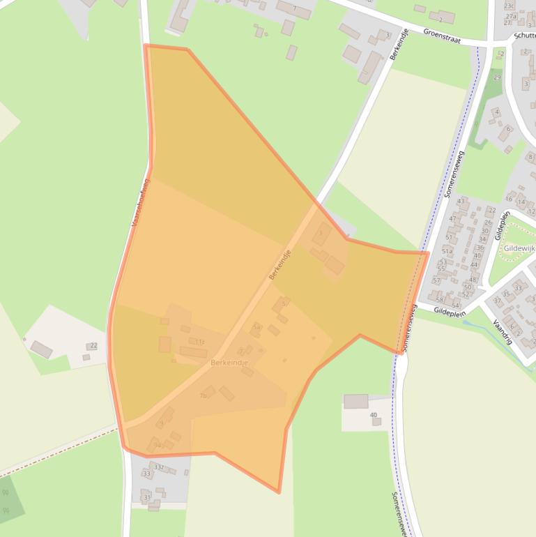 Kaart van postcodegebied 5715RD.