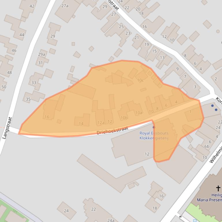 Kaart van postcodegebied 5721AA.
