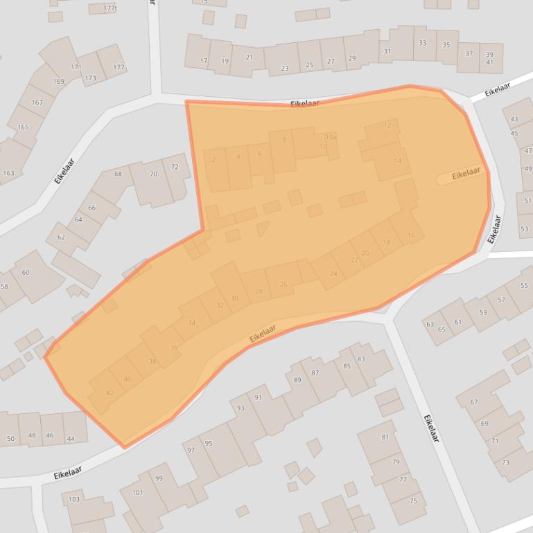 Kaart van postcodegebied 5721DA.
