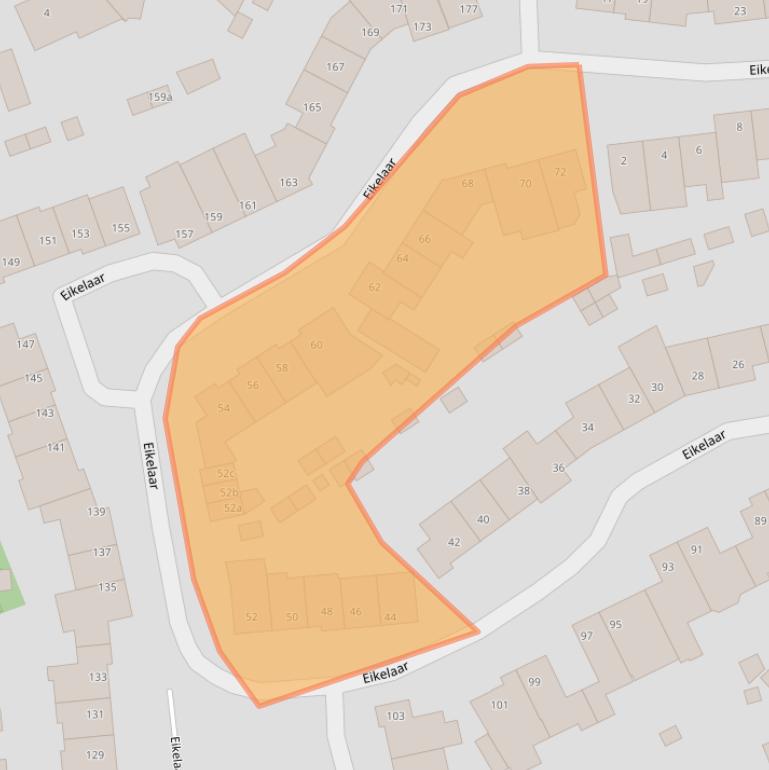 Kaart van postcodegebied 5721DB.