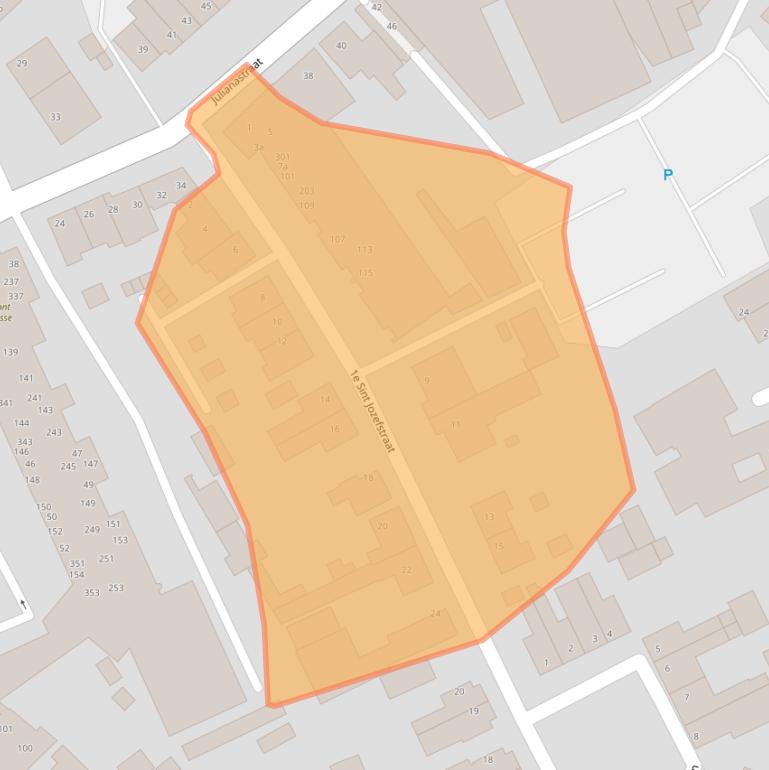 Kaart van postcodegebied 5721GM.
