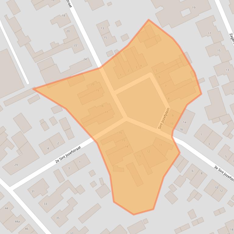 Kaart van postcodegebied 5721GN.