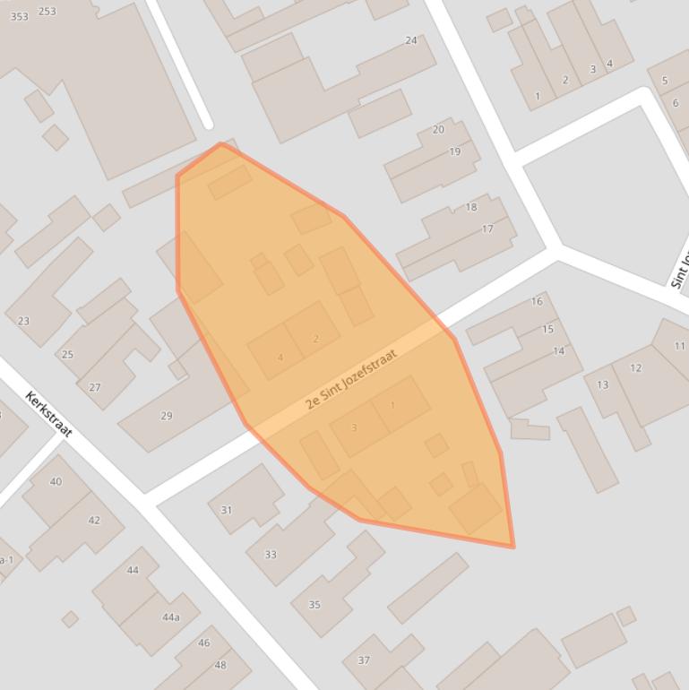 Kaart van postcodegebied 5721GR.