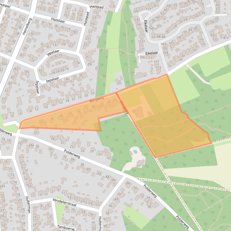 Kaart van postcodegebied 5721JC.