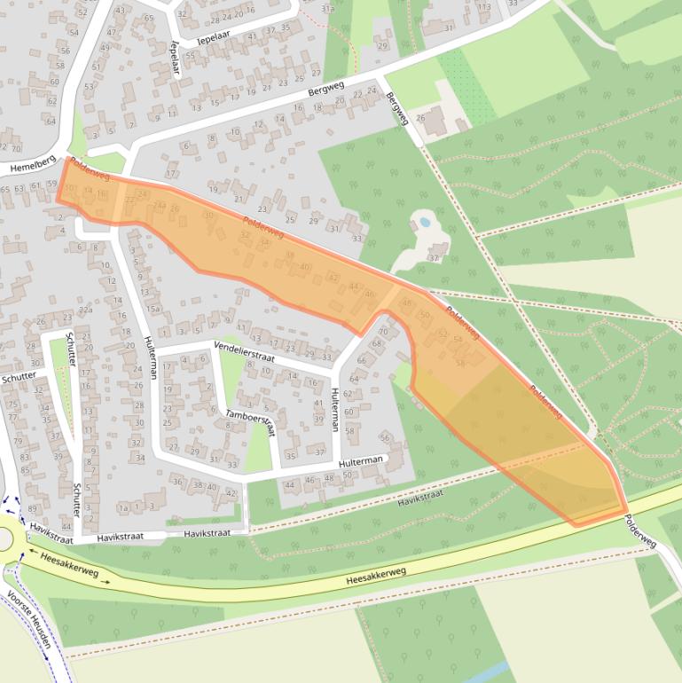 Kaart van postcodegebied 5721JG.