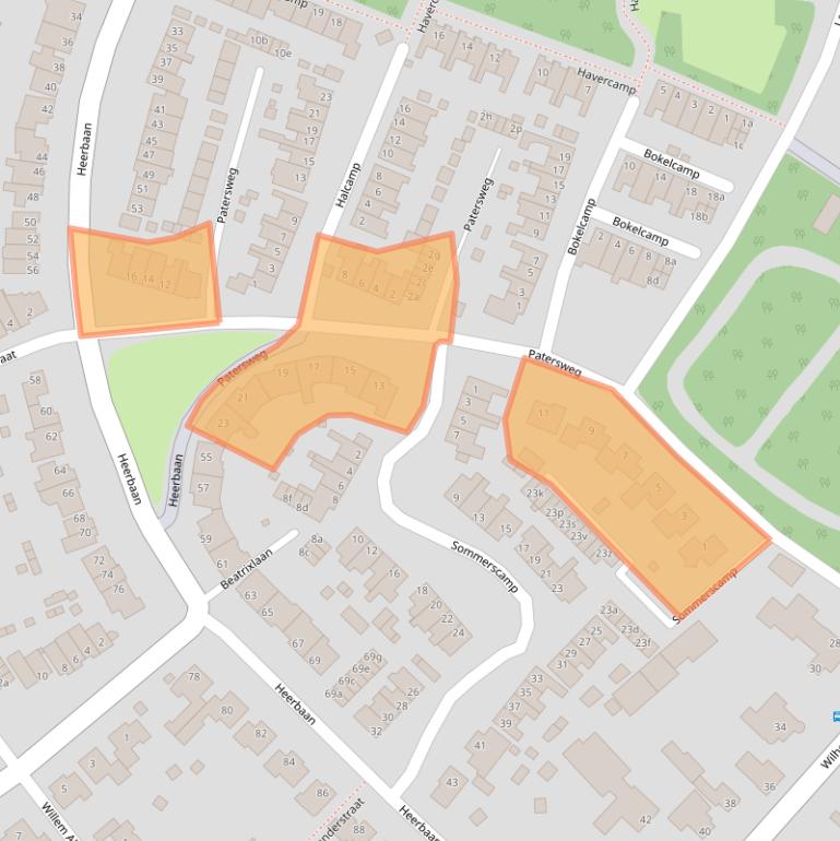 Kaart van postcodegebied 5721KL.