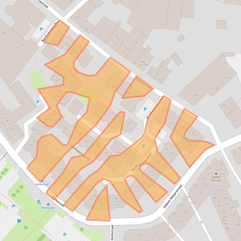 Kaart van postcodegebied 5721KW.