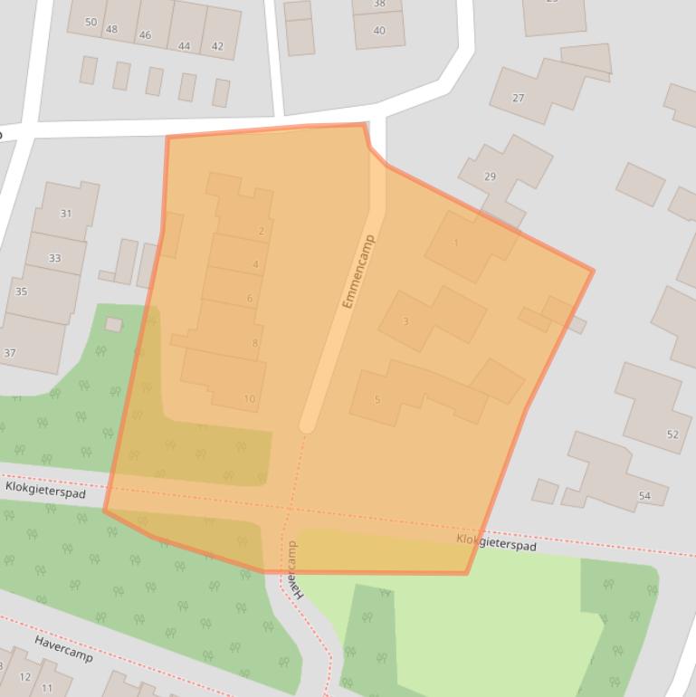 Kaart van postcodegebied 5721LH.