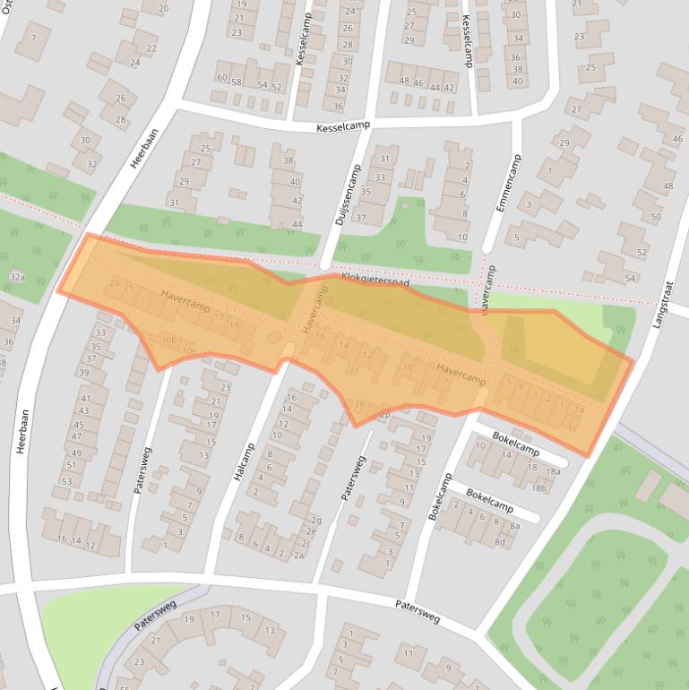 Kaart van postcodegebied 5721LK.