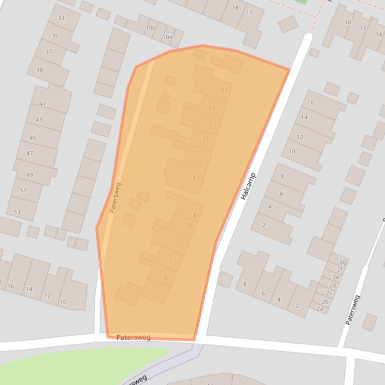 Kaart van postcodegebied 5721LM.