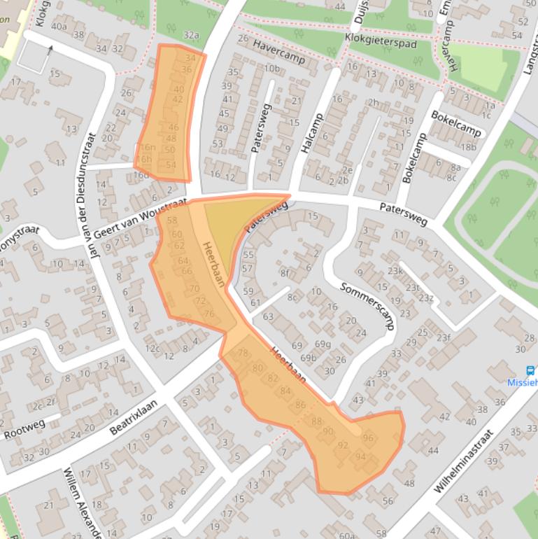 Kaart van postcodegebied 5721LW.