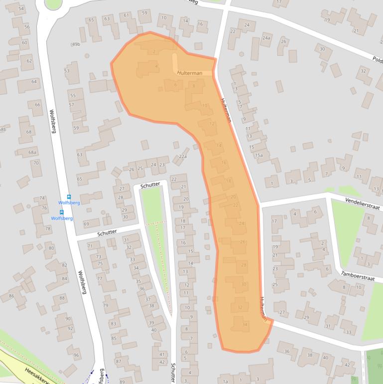 Kaart van postcodegebied 5721MC.