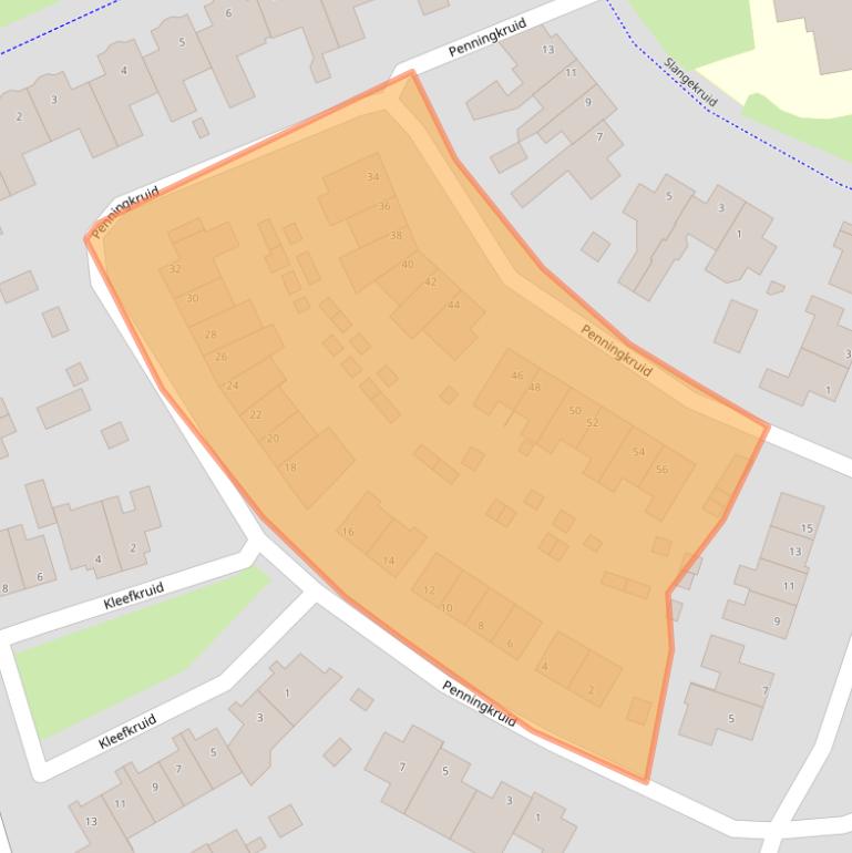 Kaart van postcodegebied 5721RL.