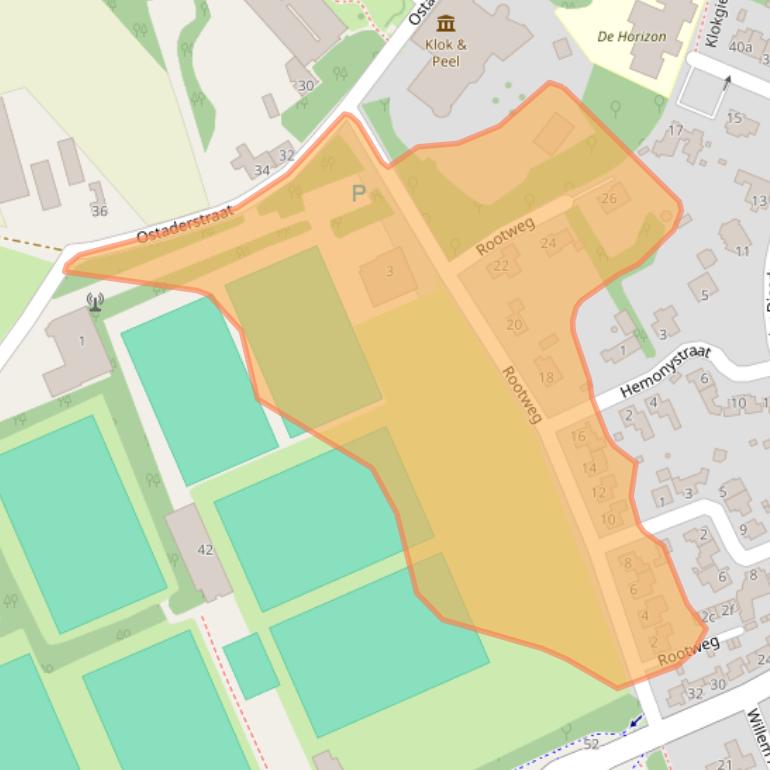 Kaart van postcodegebied 5721VK.