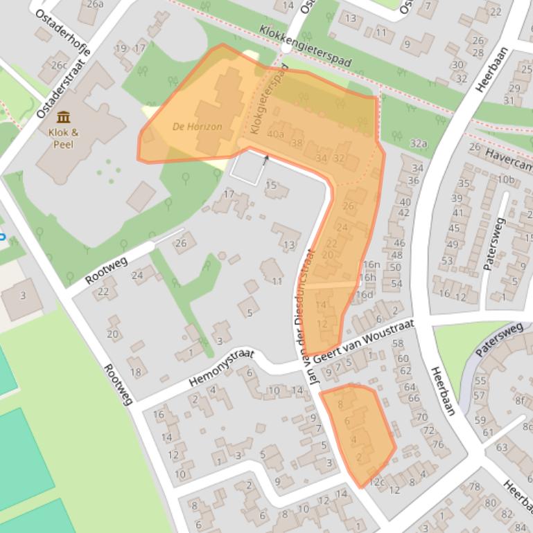 Kaart van postcodegebied 5721VM.