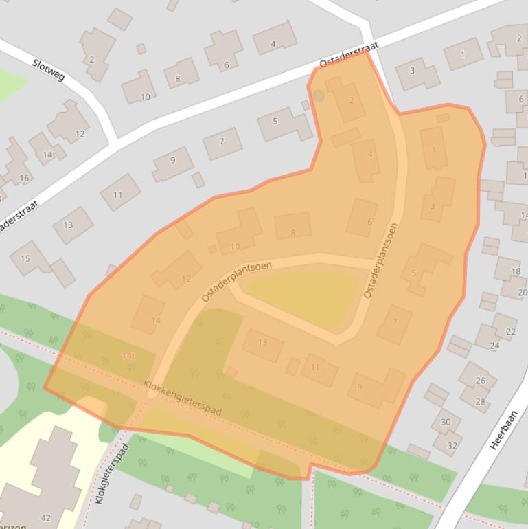 Kaart van postcodegebied 5721VX.