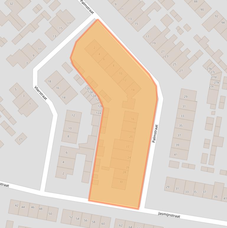 Kaart van postcodegebied 5721ZM.