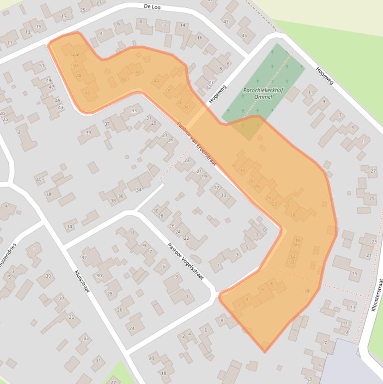 Kaart van postcodegebied 5724AX.