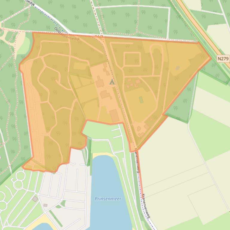 Kaart van postcodegebied 5724PN.