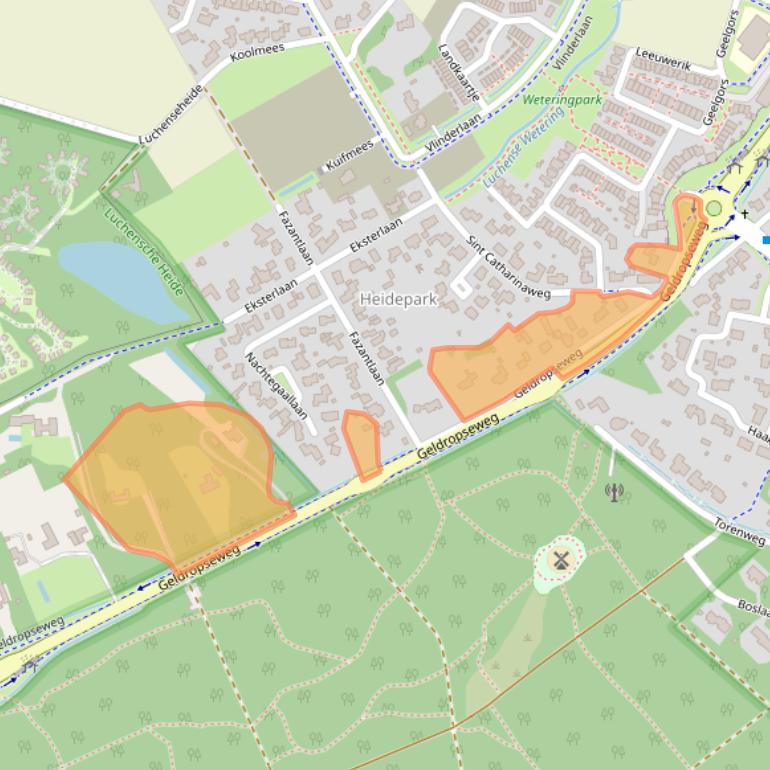 Kaart van postcodegebied 5731AC.