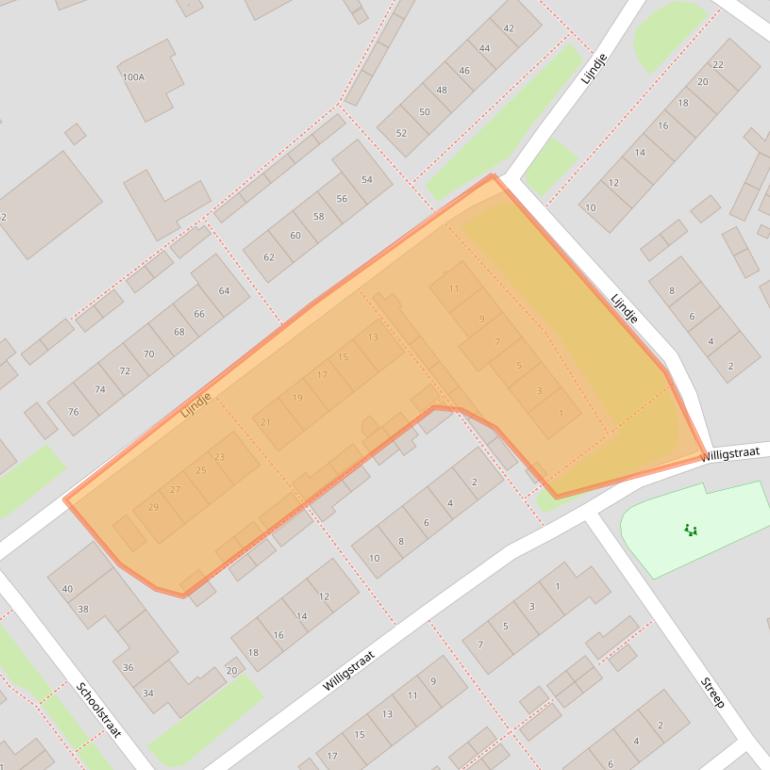 Kaart van postcodegebied 5731AT.