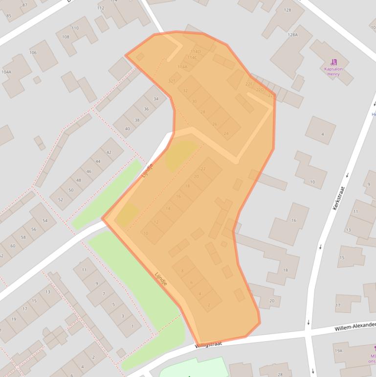 Kaart van postcodegebied 5731AV.