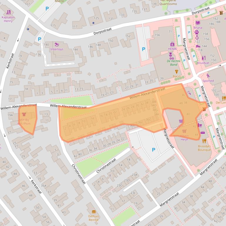 Kaart van postcodegebied 5731BE.