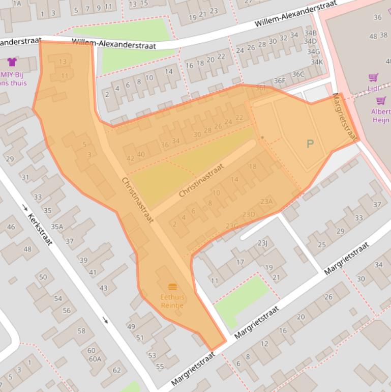 Kaart van postcodegebied 5731BL.