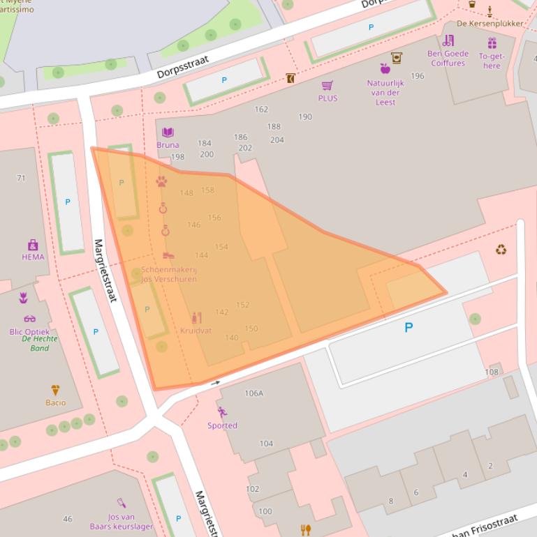 Kaart van postcodegebied 5731BX.