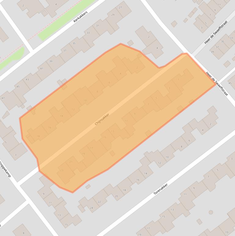 Kaart van postcodegebied 5731CB.