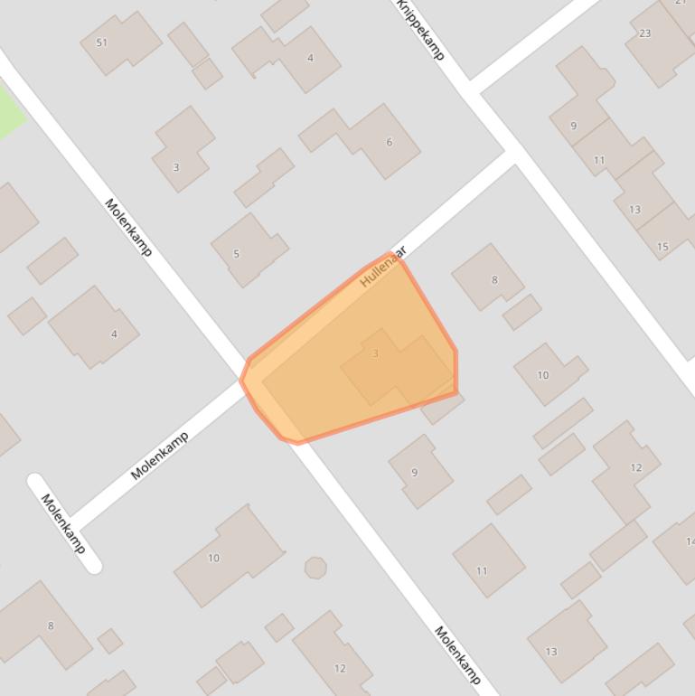 Kaart van postcodegebied 5731CE.