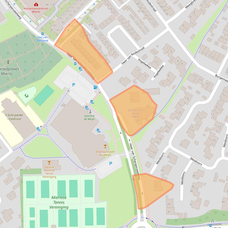 Kaart van postcodegebied 5731EH.