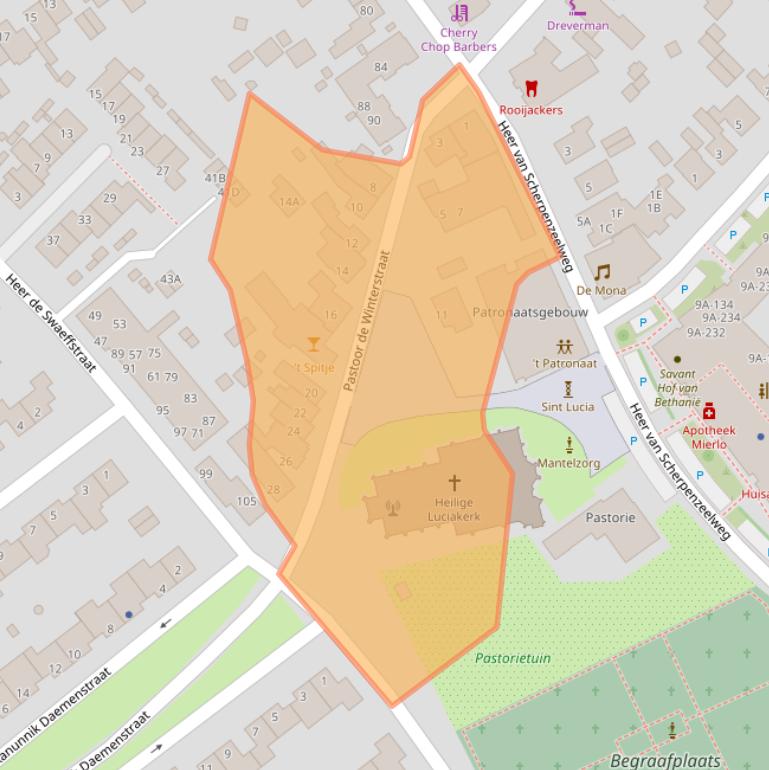 Kaart van postcodegebied 5731EJ.