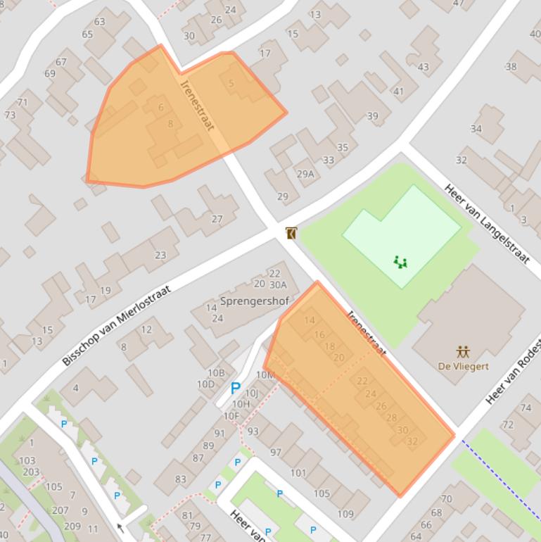 Kaart van postcodegebied 5731ET.