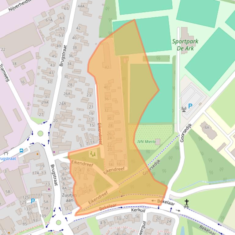 Kaart van postcodegebied 5731HL.