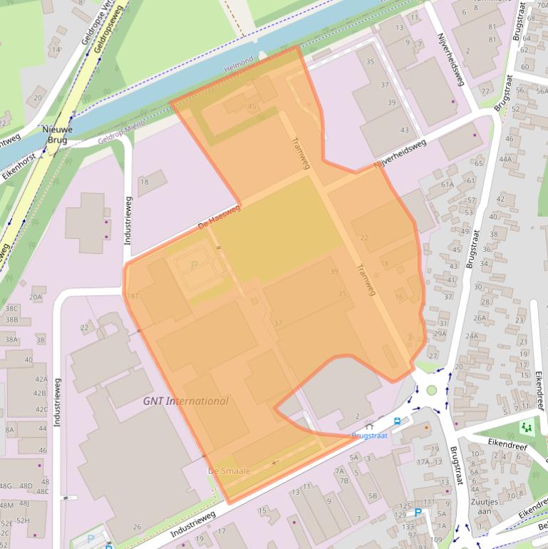 Kaart van postcodegebied 5731HN.