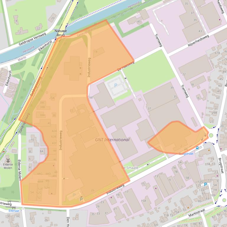 Kaart van postcodegebied 5731HR.