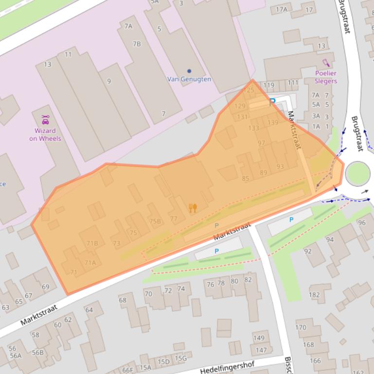 Kaart van postcodegebied 5731HV.