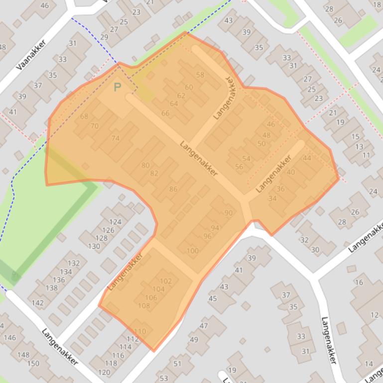 Kaart van postcodegebied 5731JT.